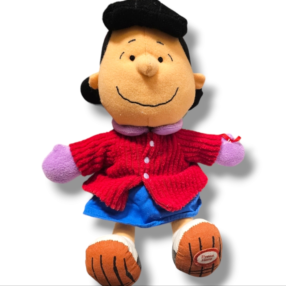 2010 Hallmark Charlie Brown Christmas Lucy Plush Winter Snow Stuffed Animal Toy